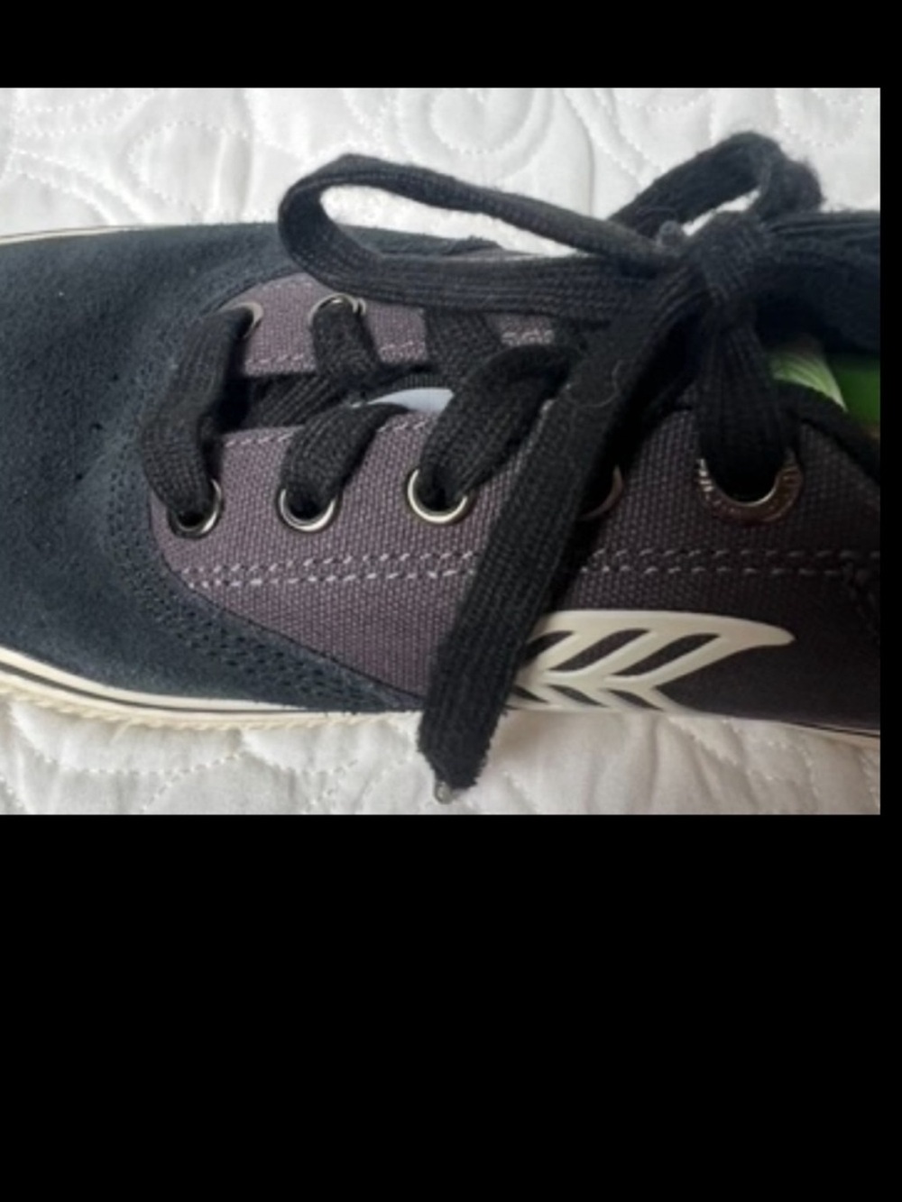 CARIUMA Naoica Tennis Blue Gray Shoe Lace Up Suede Canvas Tie Size 8.5 - Picture 8 of 16
